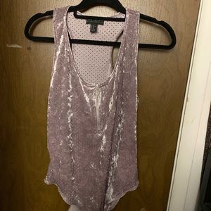 SUEDE Purple Bodysuit! sz 2X